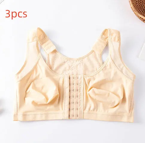 Foreign Trade Front Buckle Closed Sports Bra Plus Size - Pre2brand