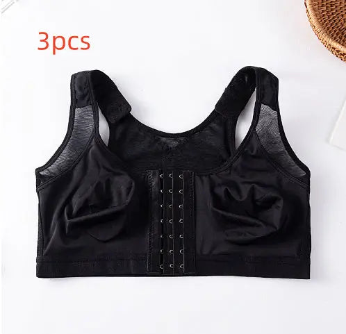 Foreign Trade Front Buckle Closed Sports Bra Plus Size - Pre2brand