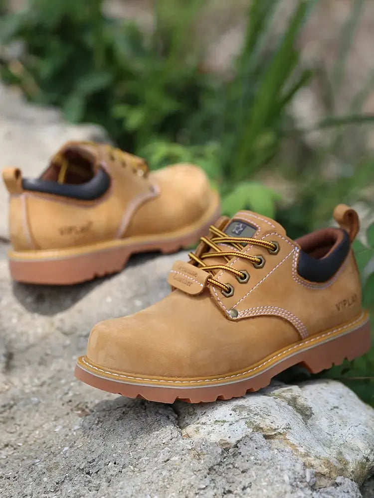 Genuine Leather Shoes Men Comfortable Casual Shoes Breathable Non-Slip Lace Up Men Footwear - Pre2brand
