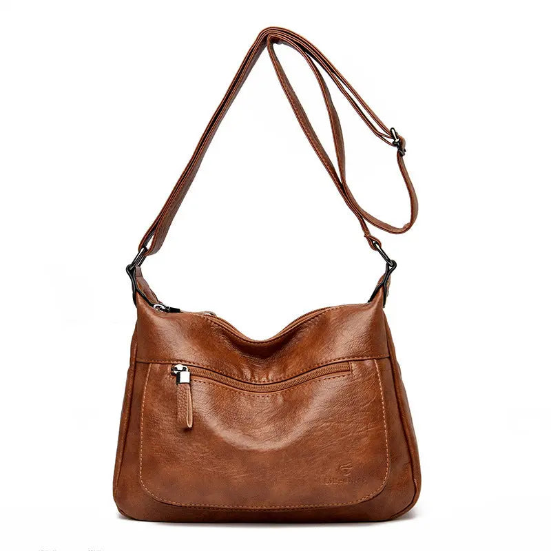 High Quality Soft Faced Large Capacity Women's One Shoulder Messenger Bag - Pre2brand