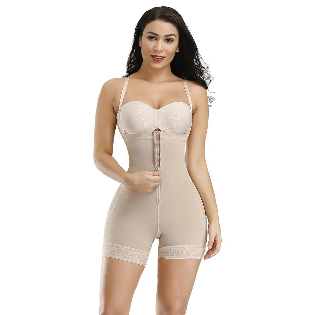 High Waist Hip Trousers Shoulder Strap Corsets Lace Plus Size Belly Pants - Pre2brand
