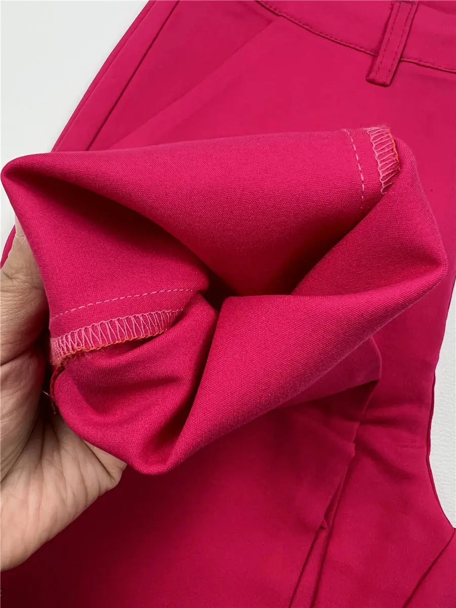 Korean Elegant Slim Pencil Trousers Women's Formal Pants Spring Office Legging Pantalones Plus Size 4xl Ankle-length Spodnie  Pre2brand
