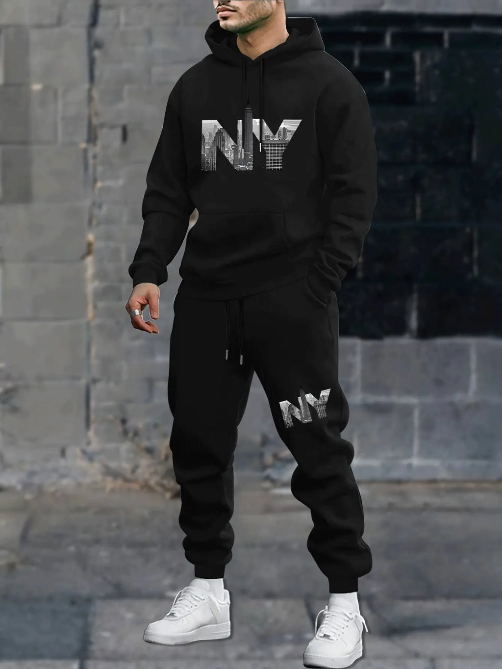 Leisure Sports Sweater Sweatpants Men's Suit  Pre2brand zhlmwytz11280-6XL