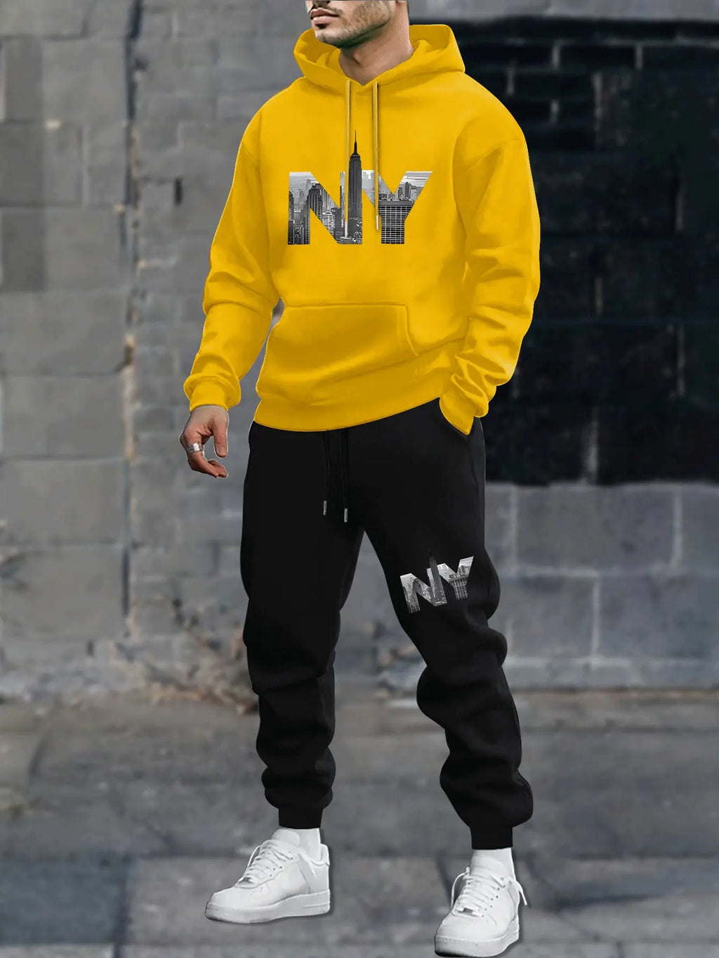 Leisure Sports Sweater Sweatpants Men's Suit  Pre2brand zhlmwytz11281-6XL