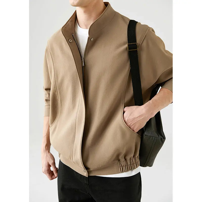 Loose Comfort And Casual Pilot Jacket  Pre2brand Khaki-XL