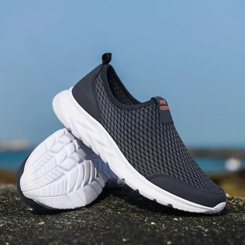 Men Casual Shoes Breathable Outdoor Mesh Light Sneakers Male Fashion Casual Shoes 2021 New Comfortable Casual Footwear Men Shoes - Pre2brand