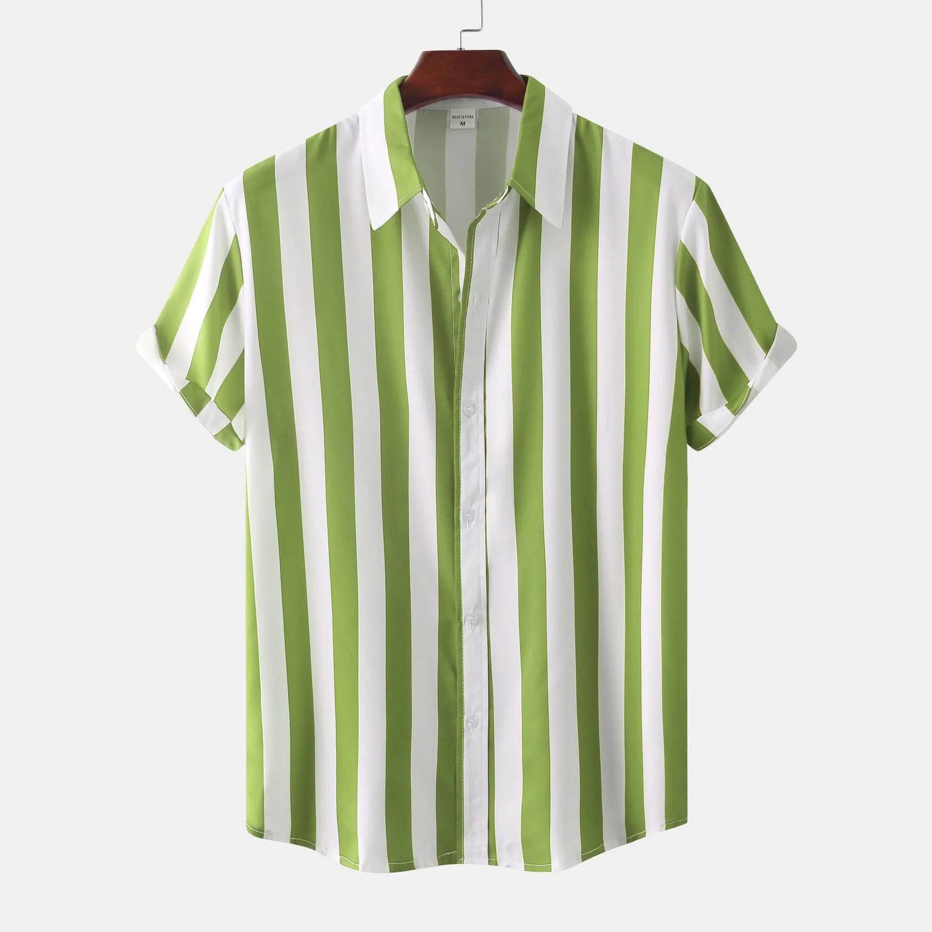 Men's 3D Printed Short Sleeve Turn Loose Shirt  Pre2brand Fruit-Green-3XL