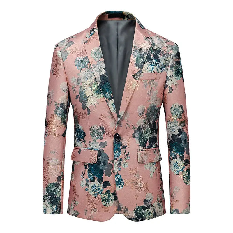 Men's African National Style Simple Printed Suit Jacket  Pre2brand Style003-6XL