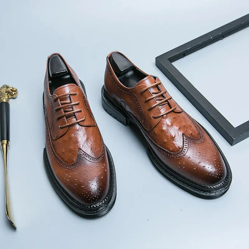 Men's Business Formal Leather Shoes British Style - Pre2brand