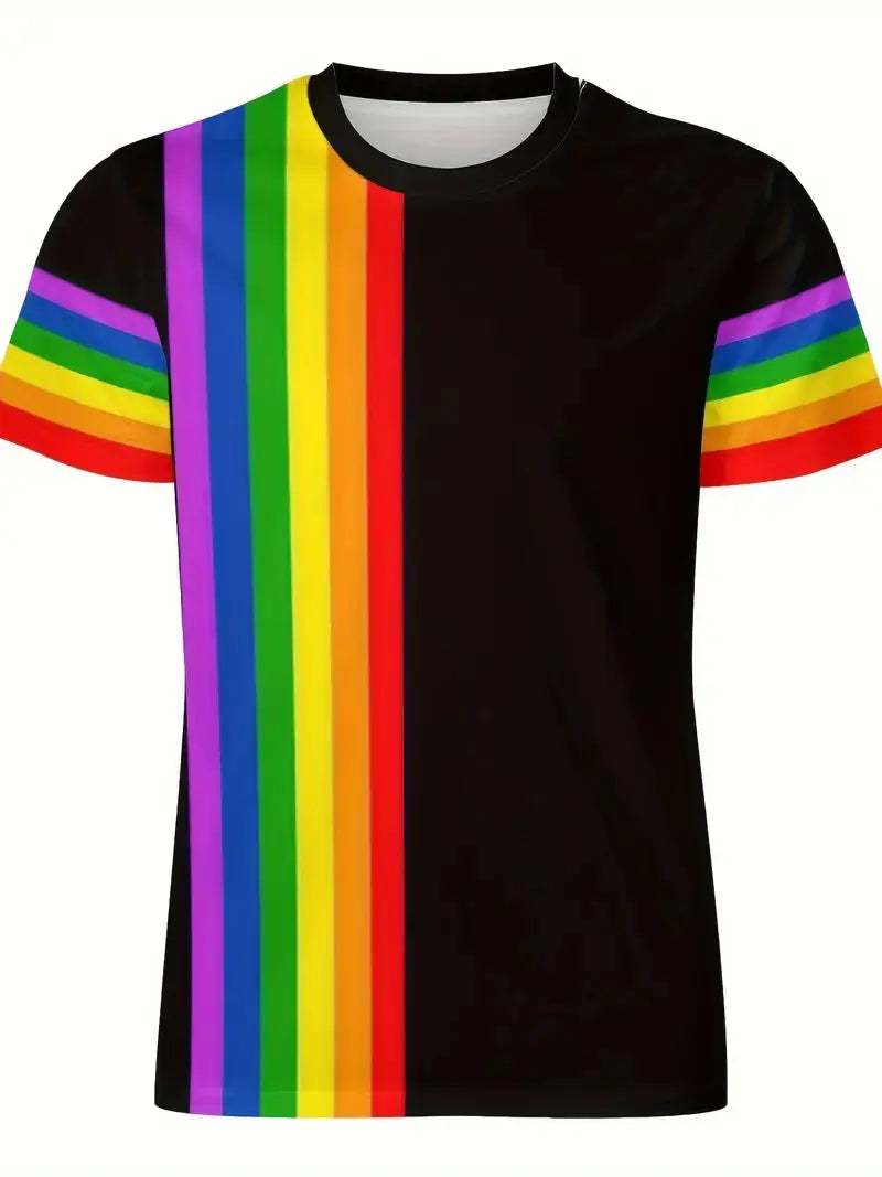 Men's Carnival Fashion Striped T-shirt  Pre2brand CsAPOs123-XXL