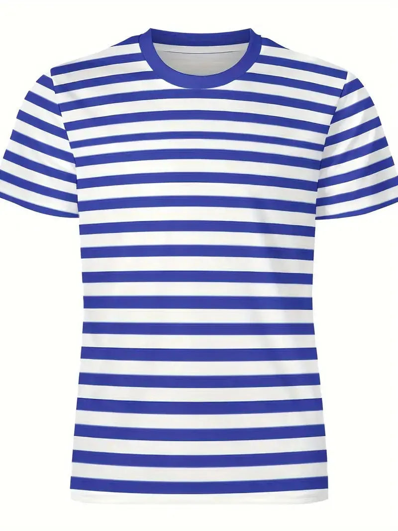 Men's Carnival Fashion Striped T-shirt  Pre2brand CsAPOs126-XXL