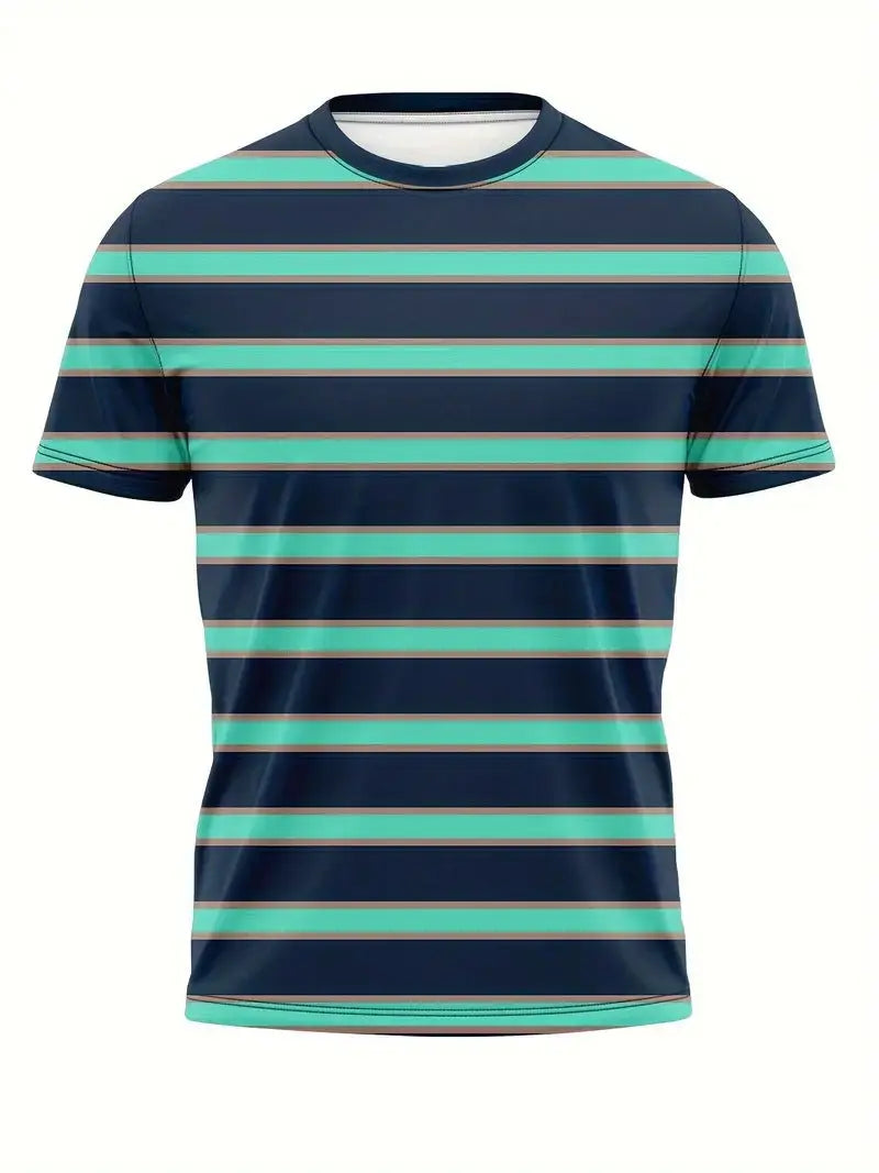 Men's Carnival Fashion Striped T-shirt  Pre2brand CsAPOs127-XXL