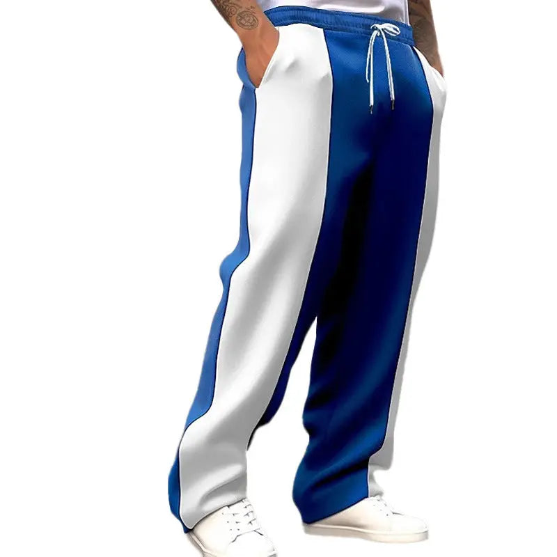 Men's Casual Sports Loose Healthy Cloth Trousers  Pre2brand Sapphire-Blue-XXXL