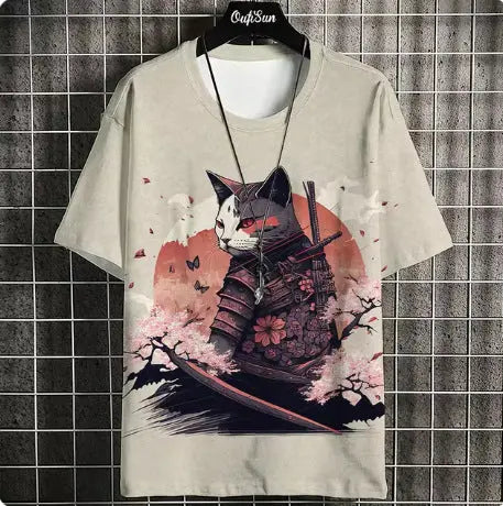 Men's Casual Summer Fashion Printed Japanese Short Sleeve  Pre2brand TY7836-6XL