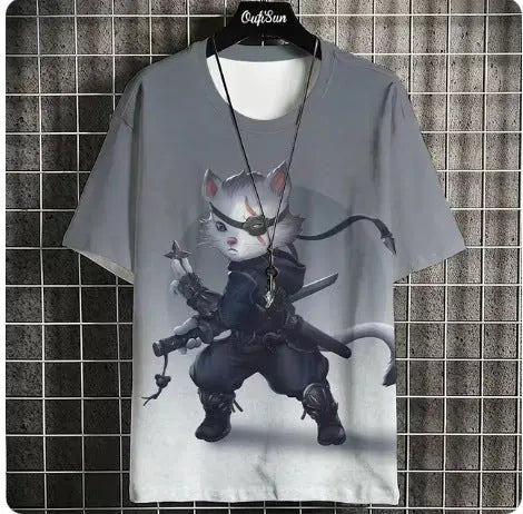 Men's Casual Summer Fashion Printed Japanese Short Sleeve  Pre2brand TY7837-6XL