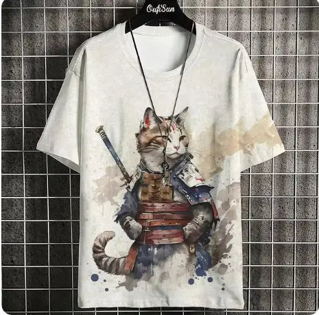 Men's Casual Summer Fashion Printed Japanese Short Sleeve  Pre2brand TY7838-6XL