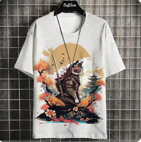 Men's Casual Summer Fashion Printed Japanese Short Sleeve  Pre2brand TY7839-6XL