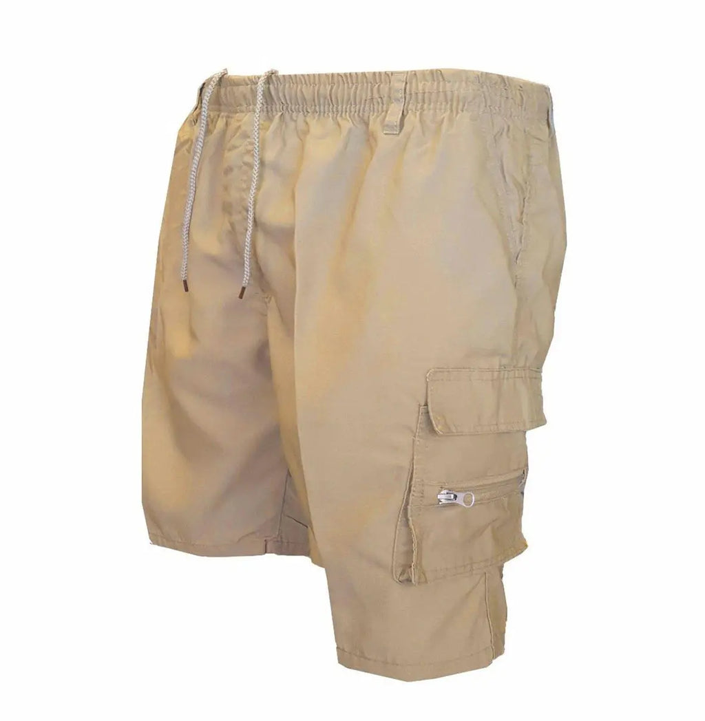 Men's Casual Working Pants Shorts Loose Summer Outdoor Workout Pants  Pre2brand Khaki-XXXL
