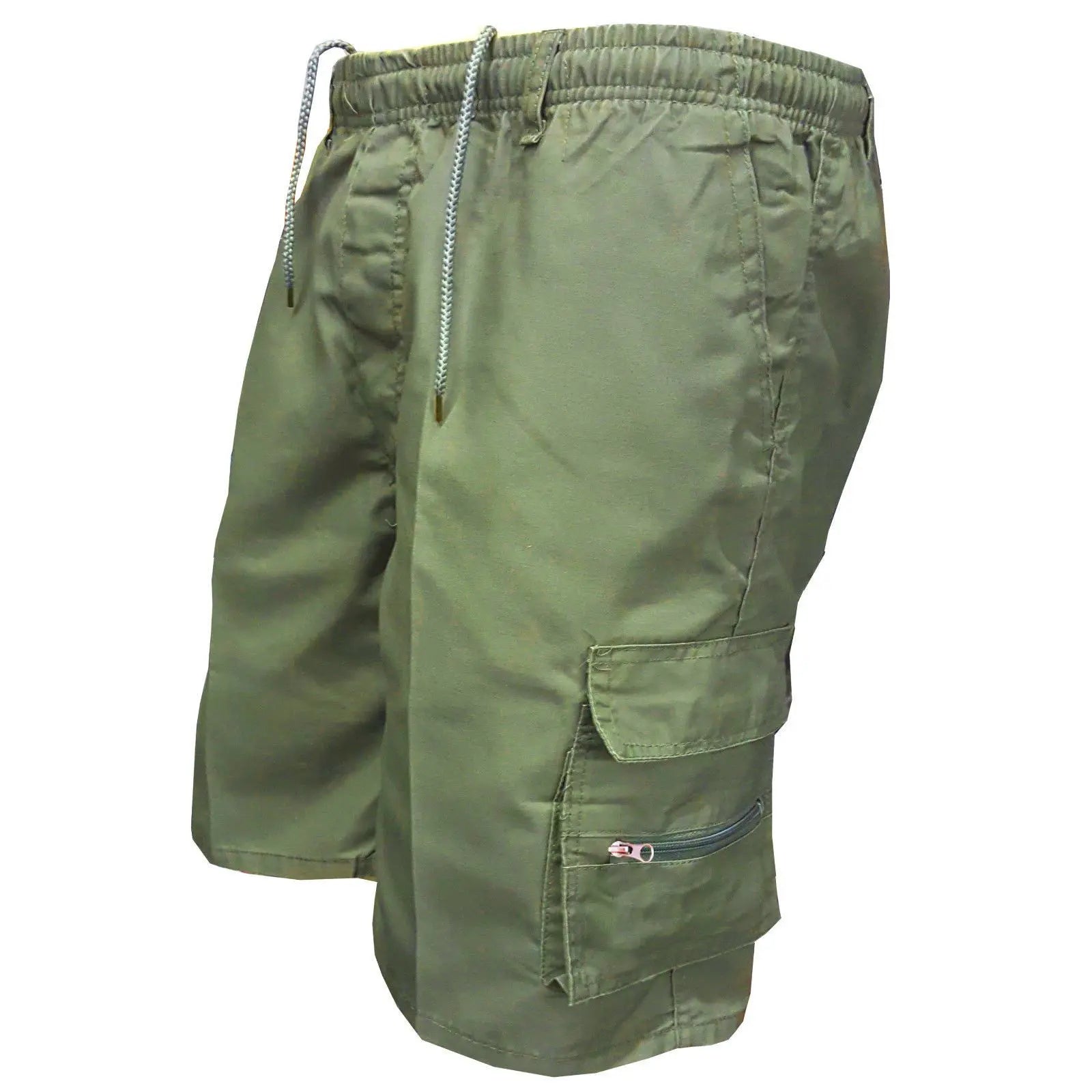 Men's Casual Working Pants Shorts Loose Summer Outdoor Workout Pants  Pre2brand Army-Green-XXXL