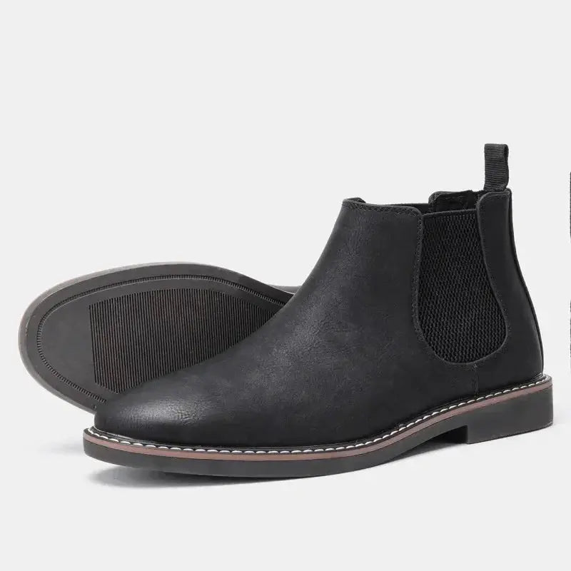 Men's Chelsea Boots British Casual Men's Leather Shoes Men's Motorcycle Boots Men Boots  Pre2brand 6-45
