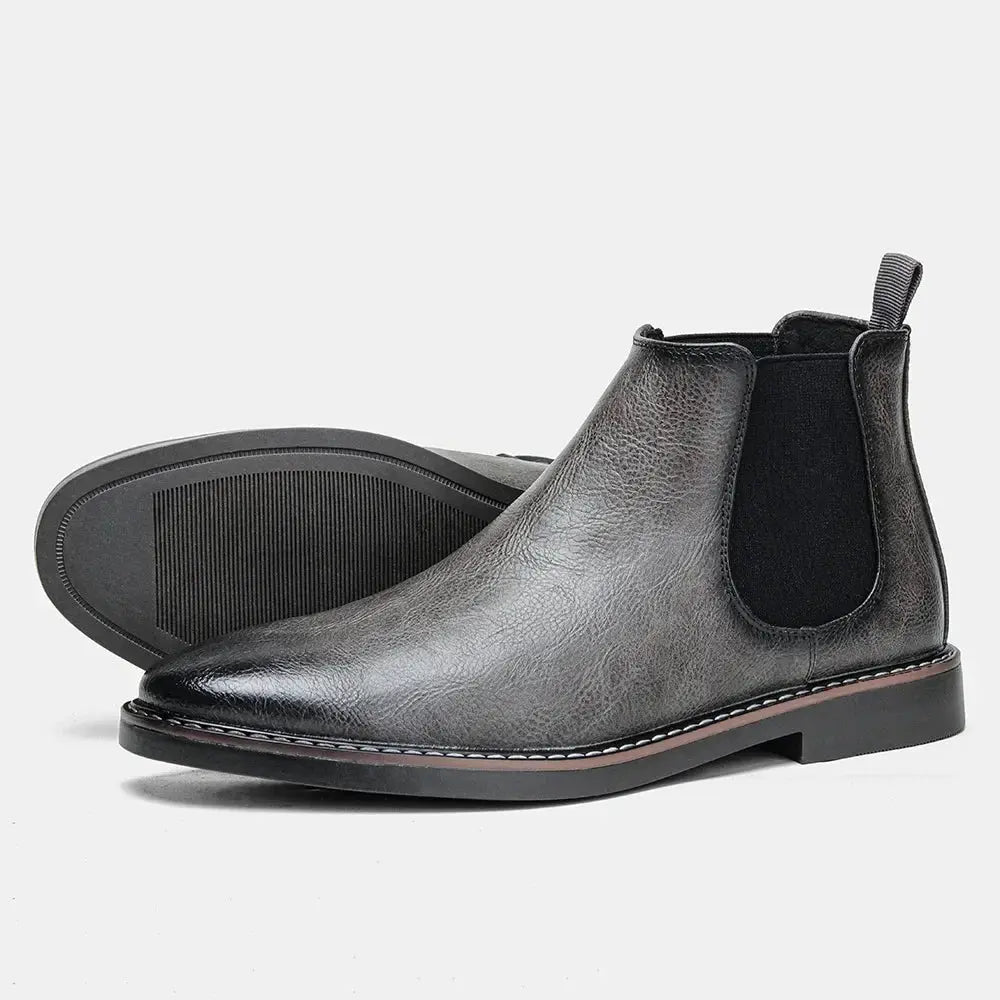 Men's Chelsea Boots British Casual Men's Leather Shoes Men's Motorcycle Boots Men Boots  Pre2brand 5-45