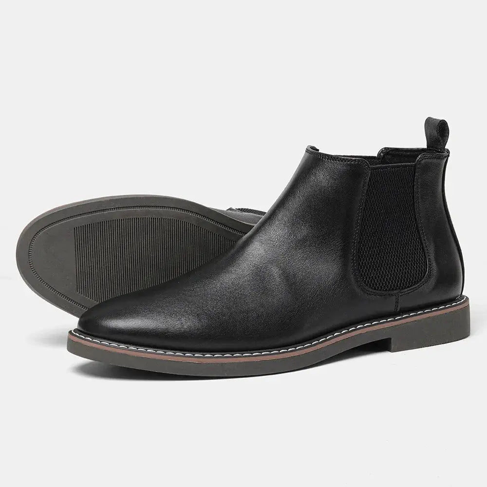 Men's Chelsea Boots British Casual Men's Leather Shoes Men's Motorcycle Boots Men Boots  Pre2brand 8-45