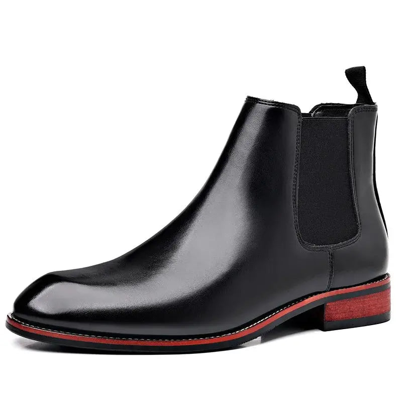 Men's Classic Retro Chelsea Boots Mens Fashion Leather Ankle Boots Men British Style Short Boots High-top Casual Shoes - Pre2brand