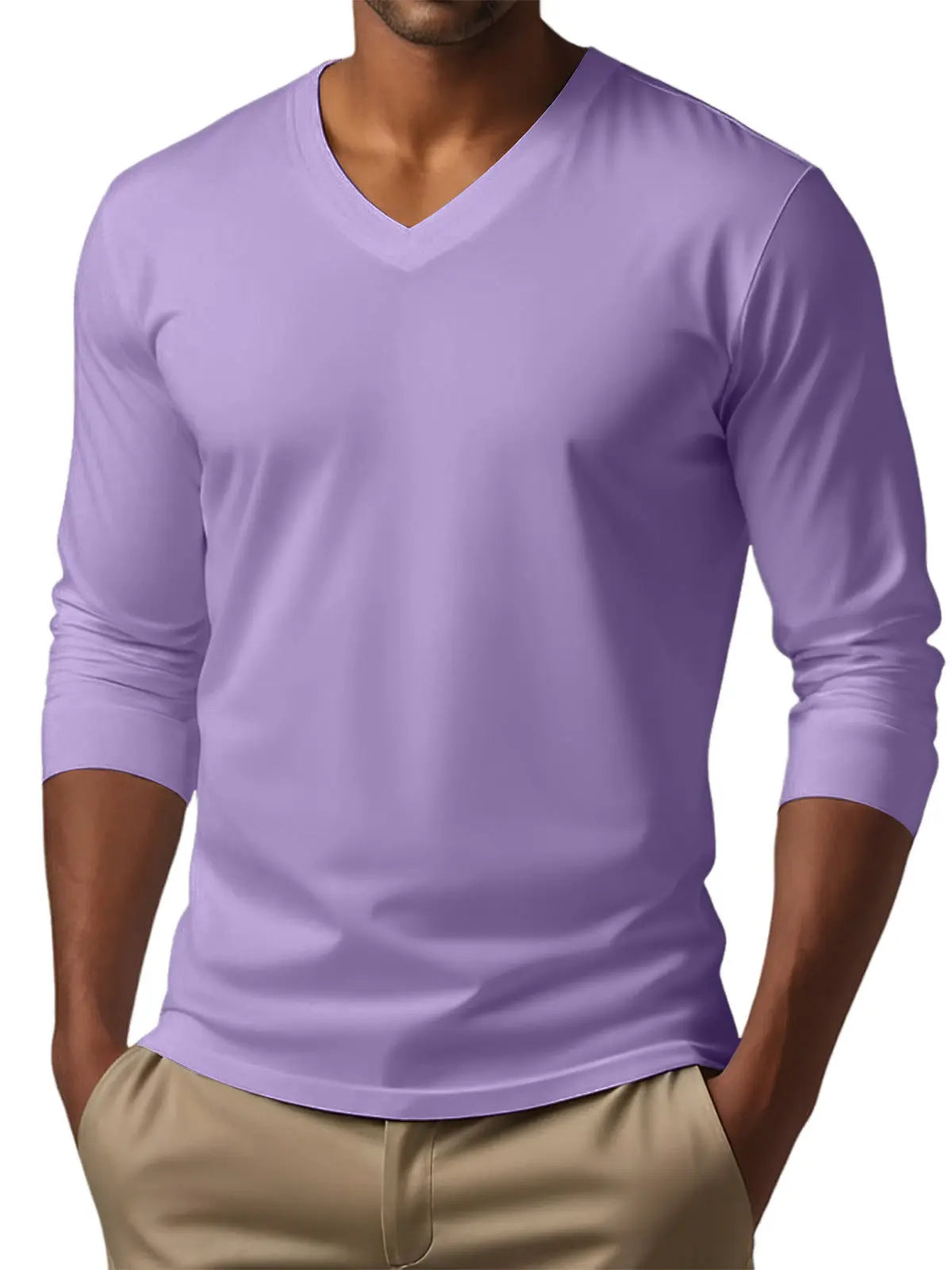 Men's Digital Printing Men's Versatile Long Sleeve  Pre2brand