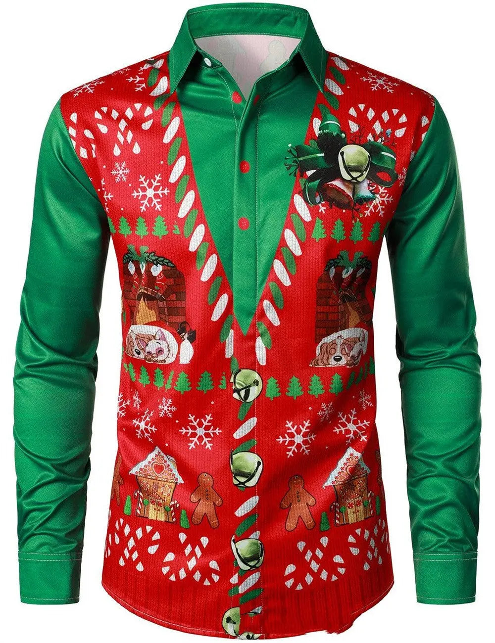 Men's Digital Printing Positioning Casual Shirts  Pre2brand AUI26-6XL
