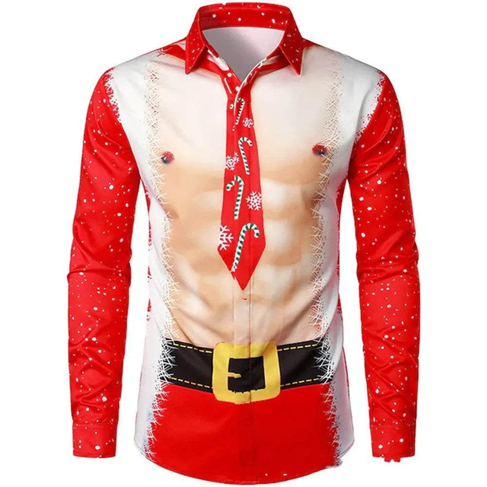 Men's Digital Printing Positioning Casual Shirts  Pre2brand AUI29-6XL