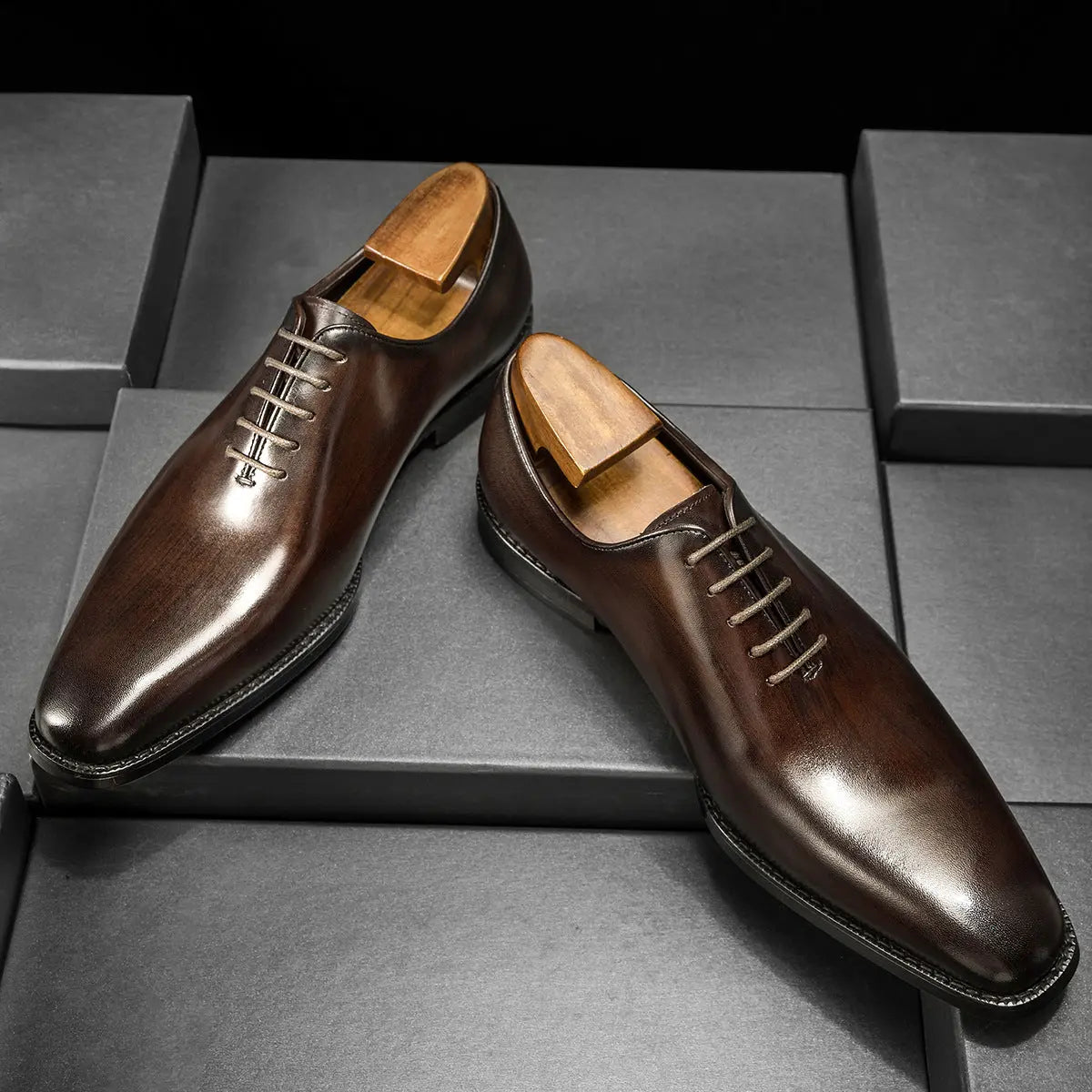 Men's Formal British Style Groom Leather Shoes - Pre2brand