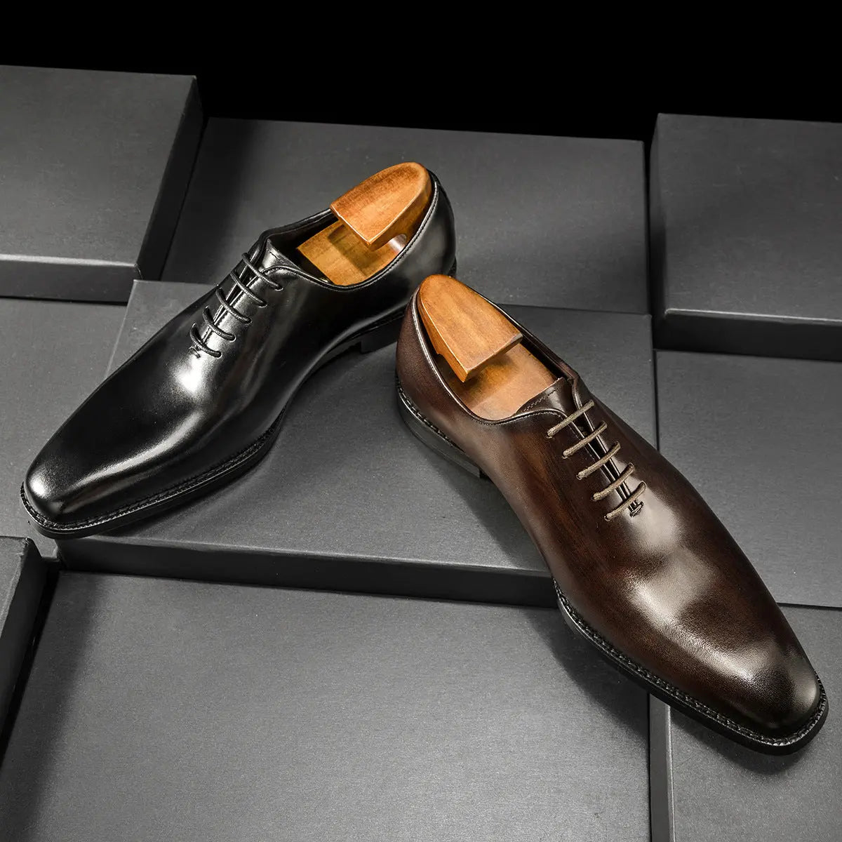 Men's Formal British Style Groom Leather Shoes - Pre2brand