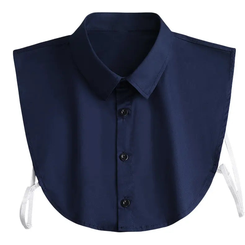 Men's Formal Shirt Matching Decorative Collar  Pre2brand Dark-Blue