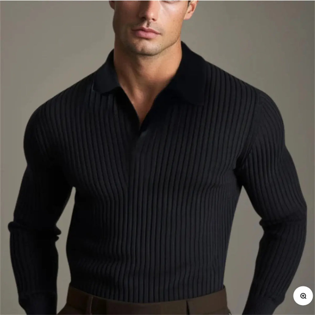 Men's Four-way Stretch Polo Shirt  Pre2brand Black-XL