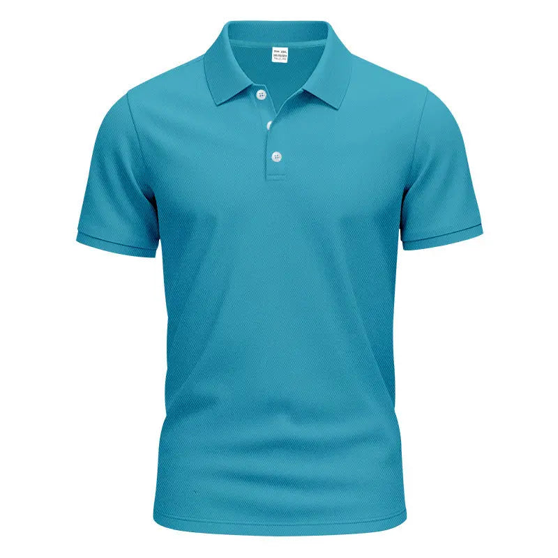 Men's Gentleman Loose Breathable Lapels Short Sleeve  Pre2brand
