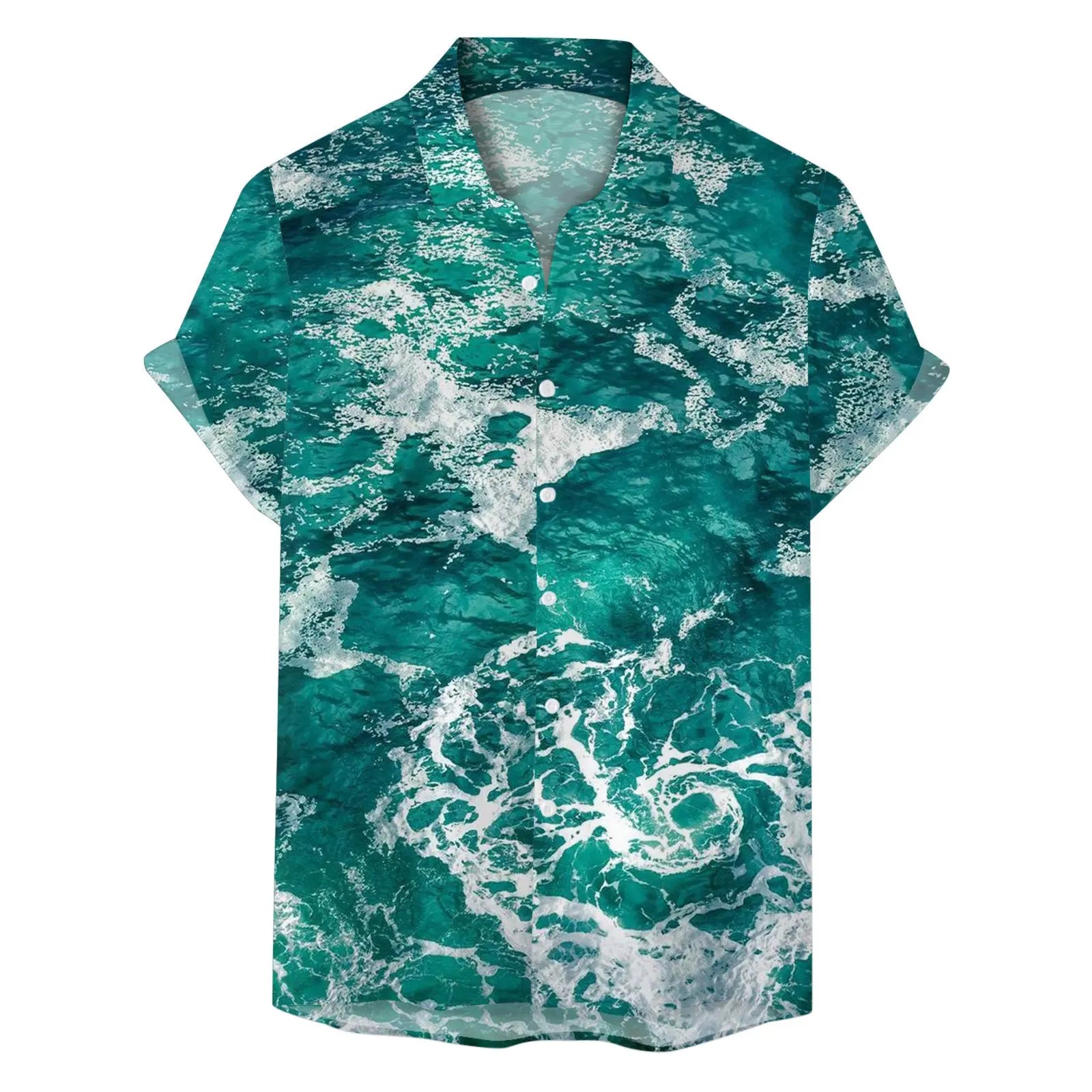 Men's Hong Kong Style Japanese Style Hip Hop Retro Loose Shirt  Pre2brand CY1255-6XL