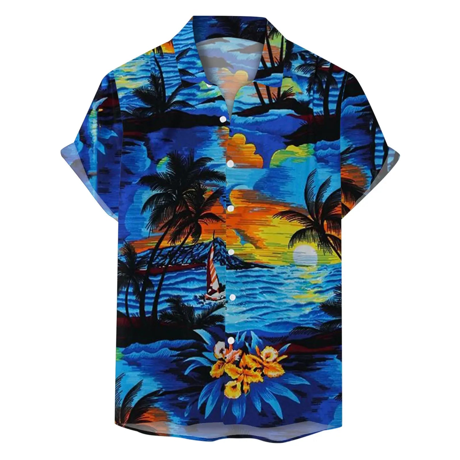 Men's Hong Kong Style Japanese Style Hip Hop Retro Loose Shirt  Pre2brand CY1257-6XL