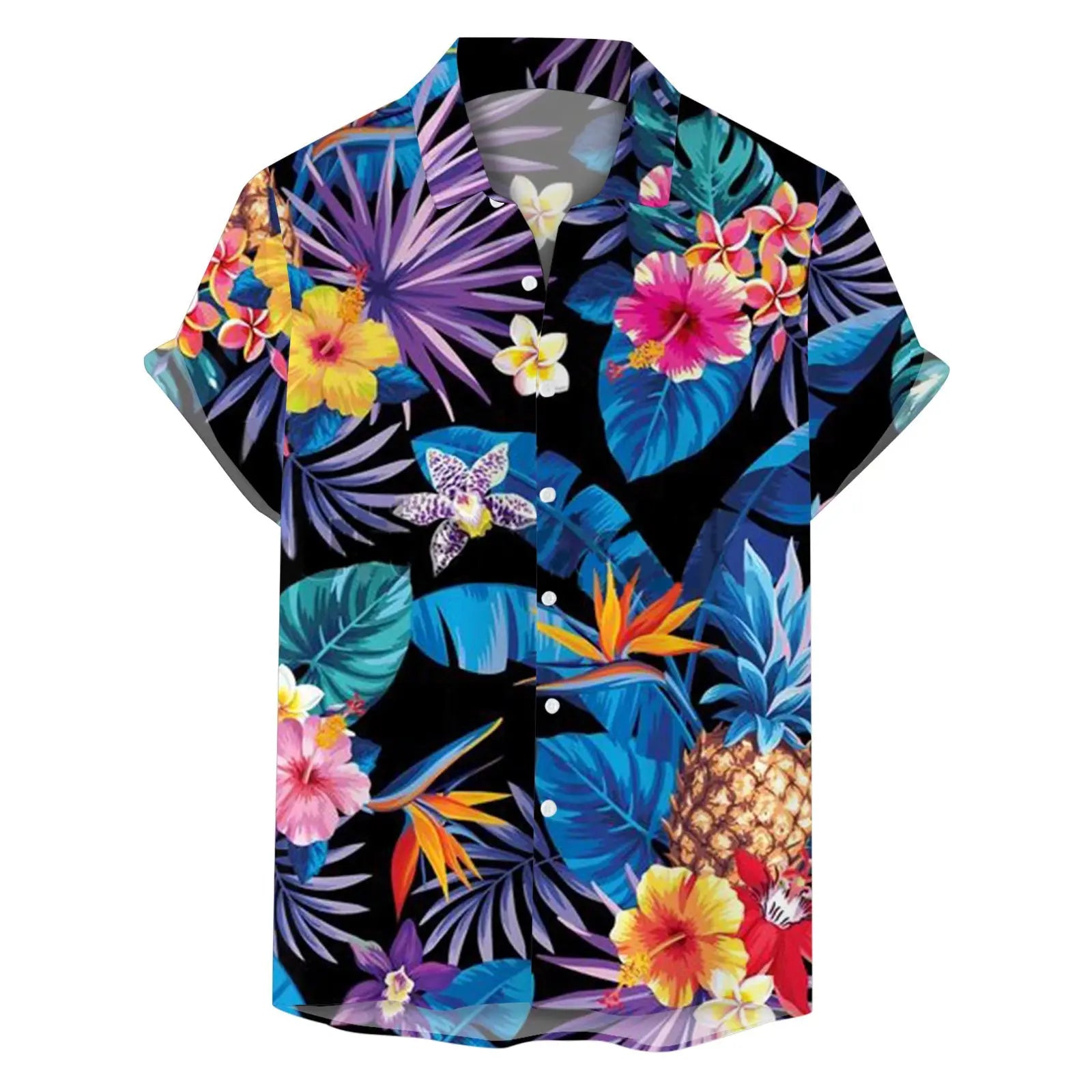 Men's Hong Kong Style Japanese Style Hip Hop Retro Loose Shirt  Pre2brand CY1259-5XL
