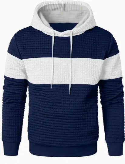 Men's Hooded Long-sleeved Sweater Drawstring  Pre2brand