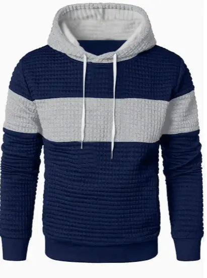 Men's Hooded Long-sleeved Sweater Drawstring  Pre2brand