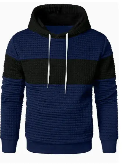 Men's Hooded Long-sleeved Sweater Drawstring  Pre2brand