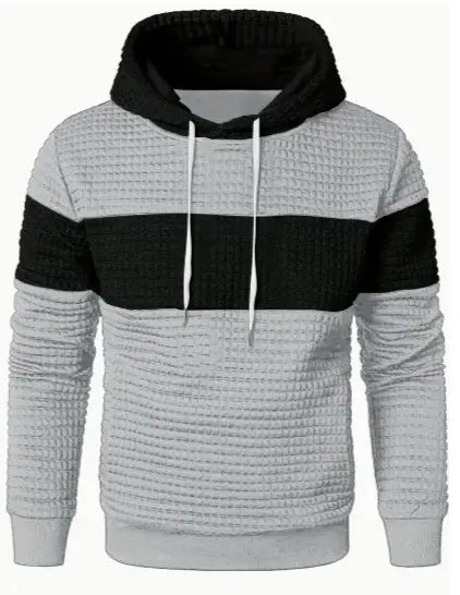 Men's Hooded Long-sleeved Sweater Drawstring  Pre2brand
