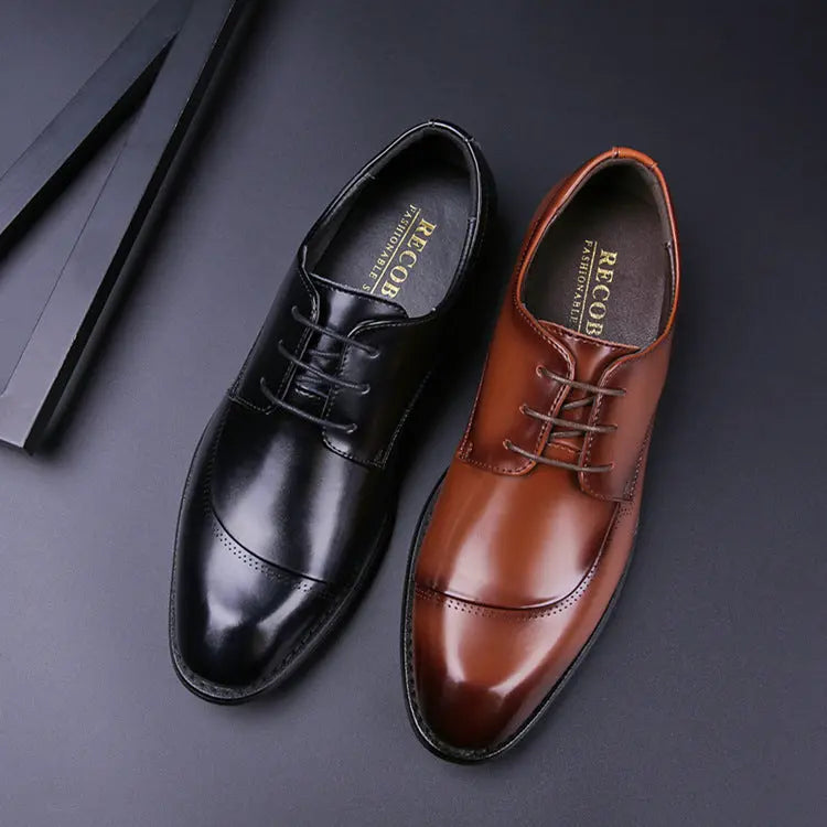 Men's Leather Cross-border Japanese Men's Leather Shoes - Pre2brand
