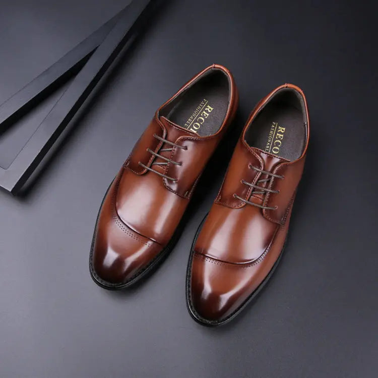 Men's Leather Cross-border Japanese Men's Leather Shoes - Pre2brand