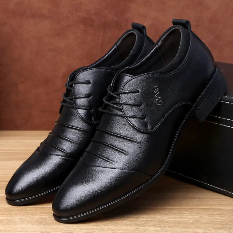 Men's Leather Shoes, Men's Spring And Autumn Men's Shoes, Casual Leather Shoes - Pre2brand