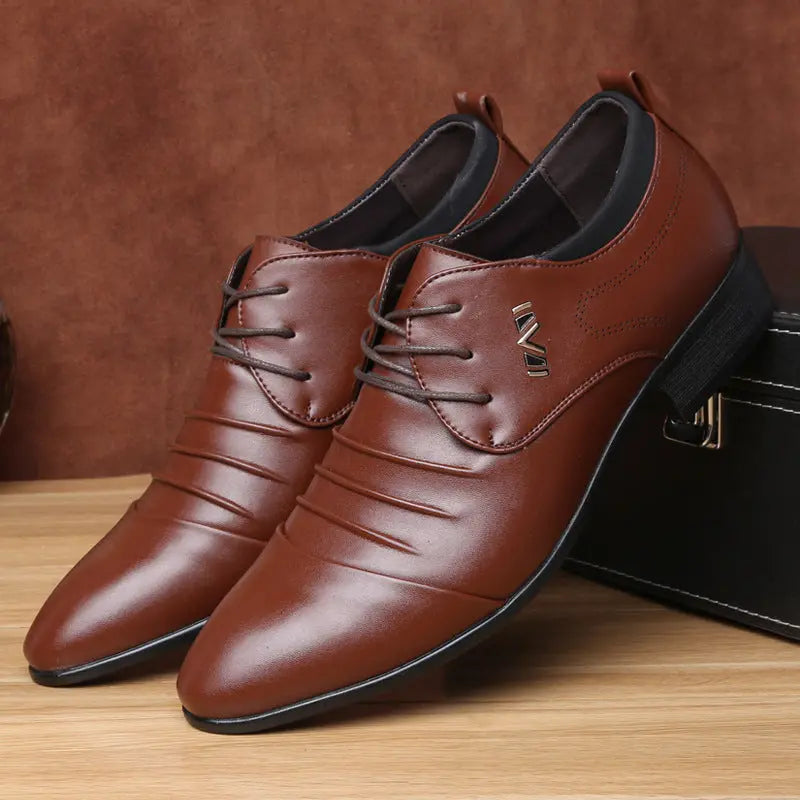 Men's Leather Shoes, Men's Spring And Autumn Men's Shoes, Casual Leather Shoes - Pre2brand