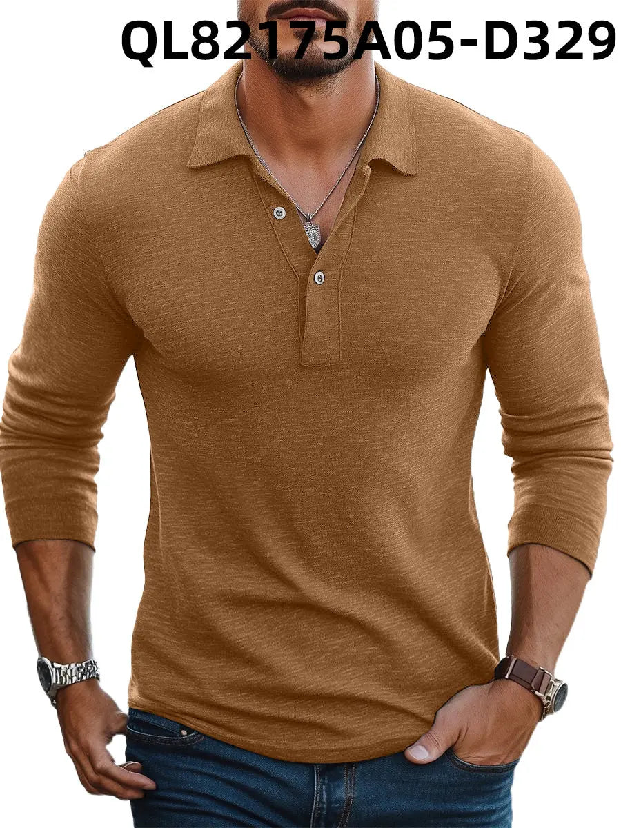 Men's Loose Trendy Short Sleeve Lapel Shirt  Pre2brand 7-Models-D329-White-Line-5XL