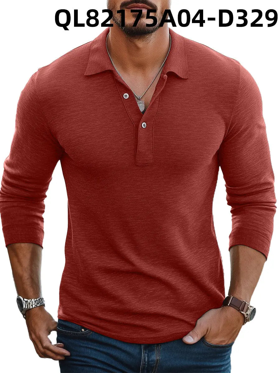 Men's Loose Trendy Short Sleeve Lapel Shirt  Pre2brand 8-Models-D329-White-Line-5XL