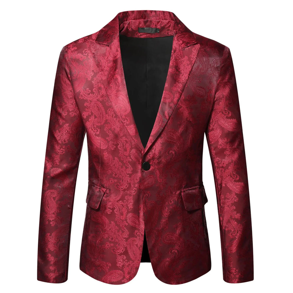 Men's Performance Stage Suit Jacket  Pre2brand Red-XXXL