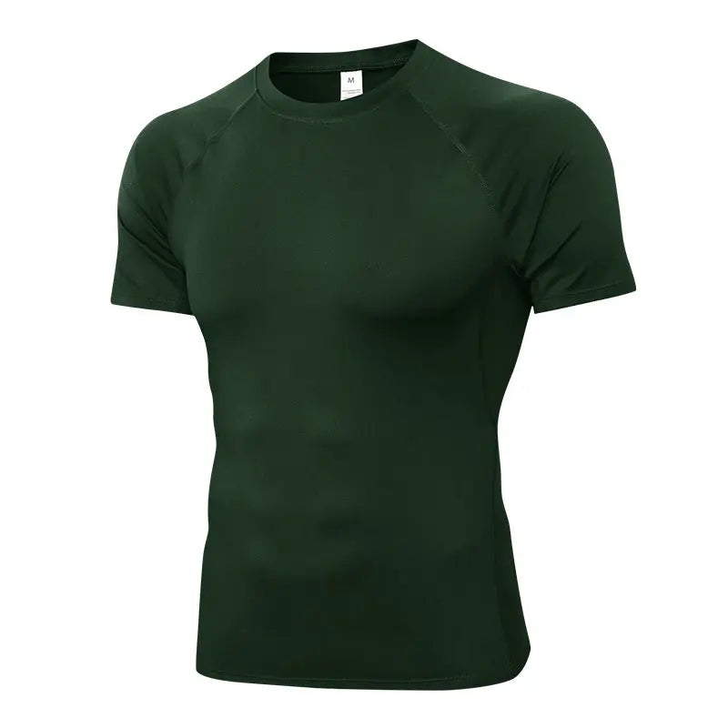 Men's Quick-drying High Elastic Training Wear Short Sleeve  Pre2brand